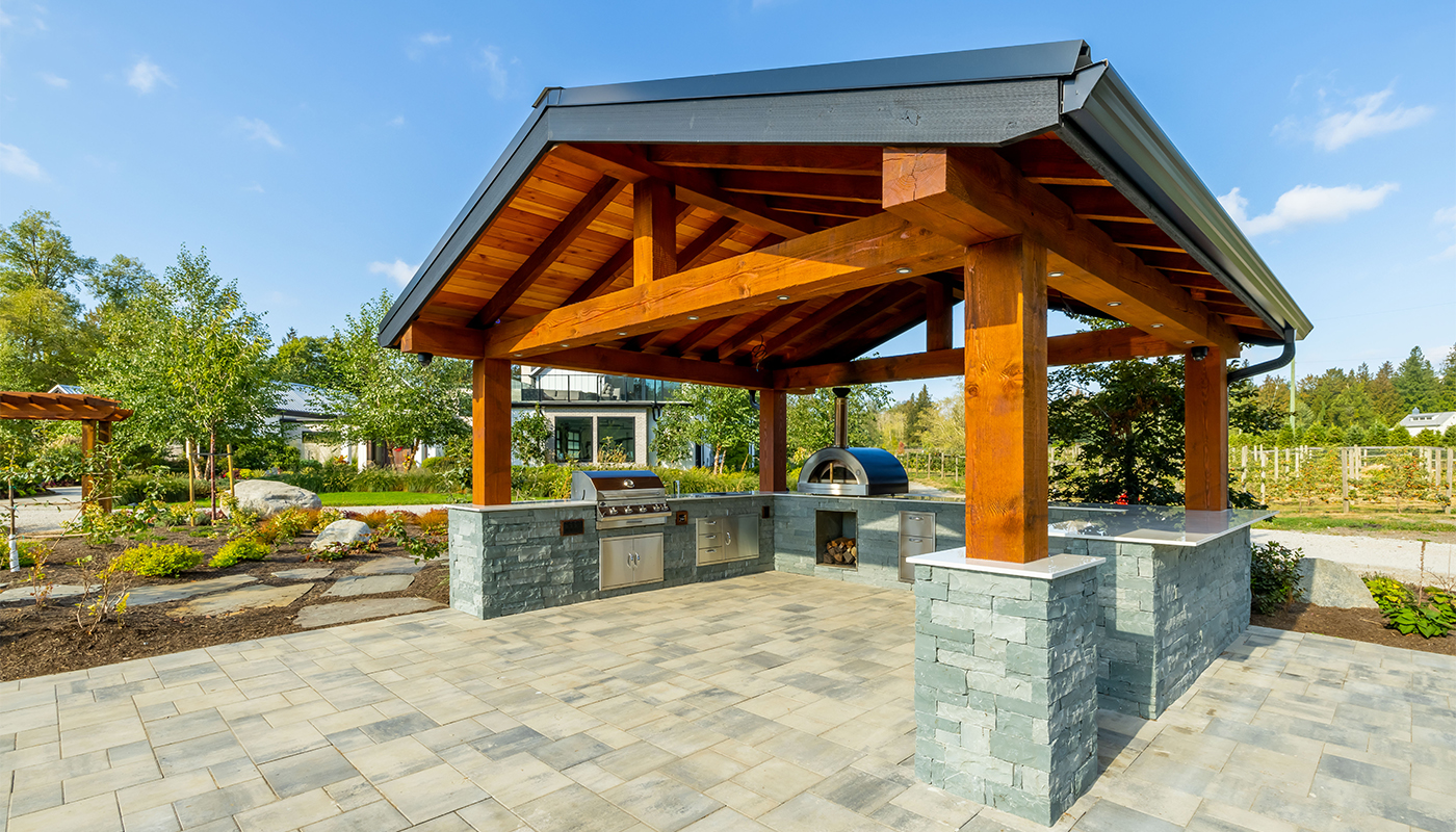 pavilion with kitchen