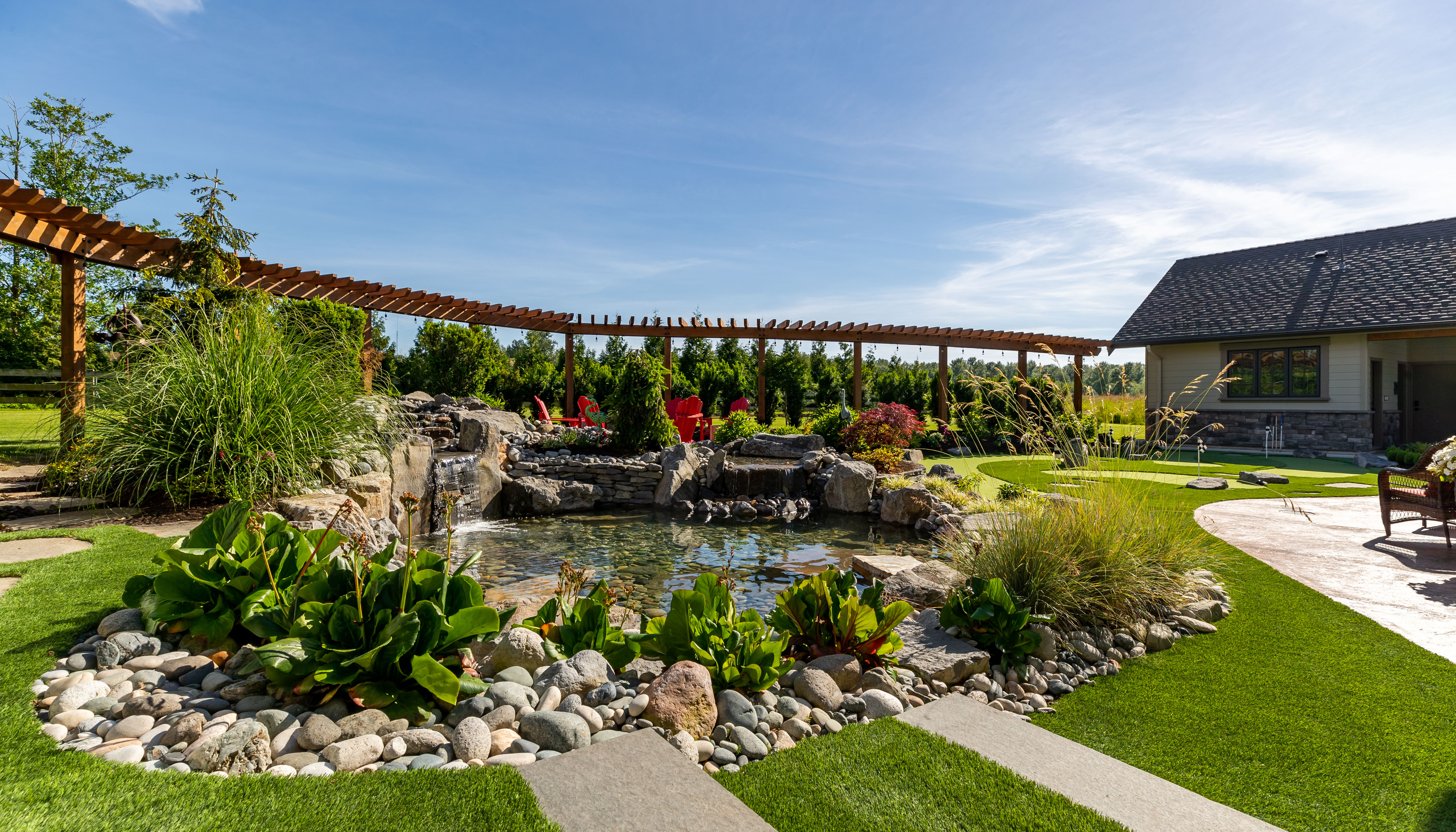 natural swimming pond